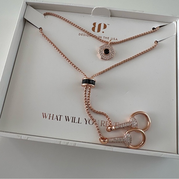 Bomb Party Luxe Layers Love Unwritten Necklaces NK95827 BORG - Picture 4 of 8